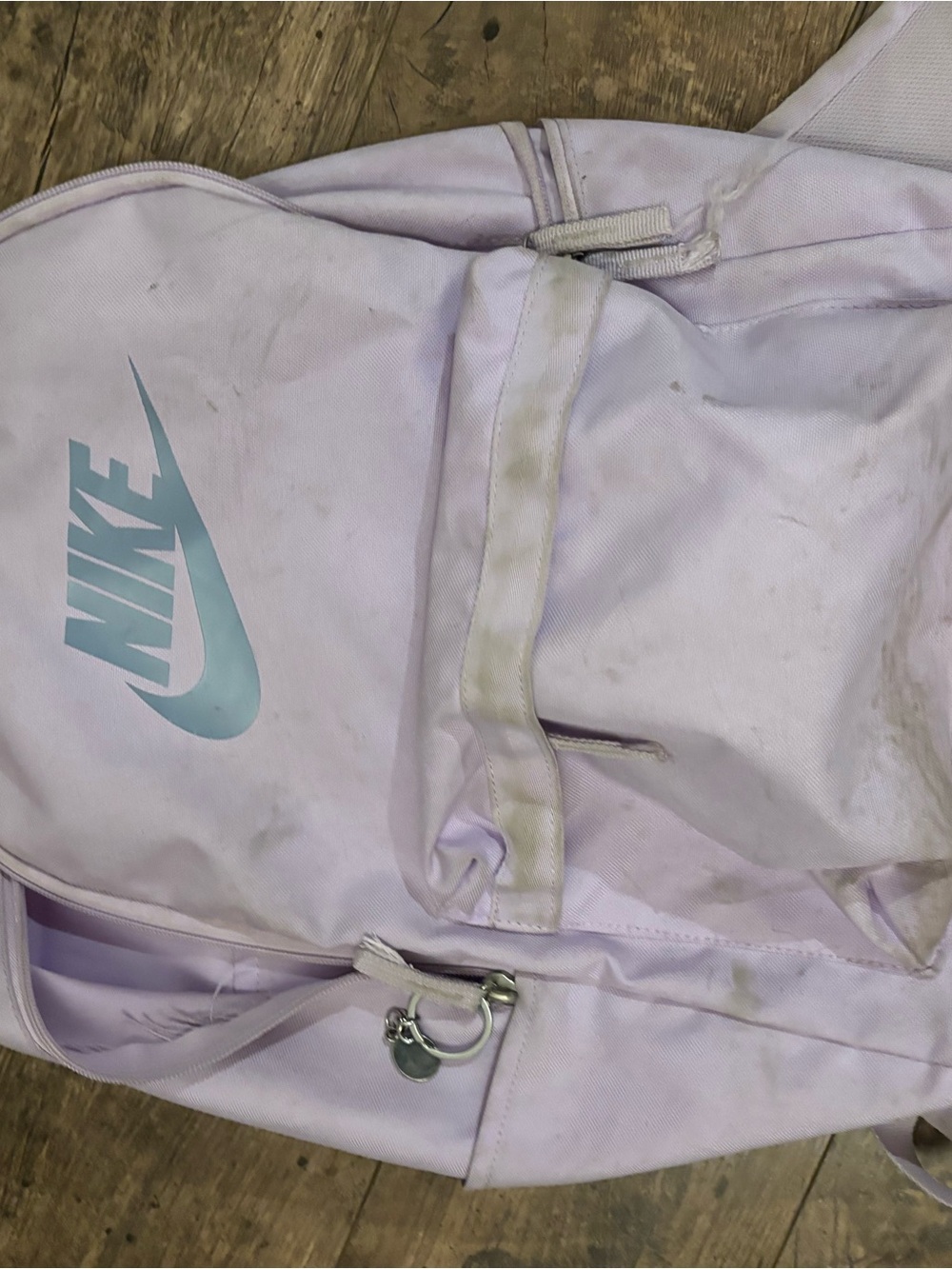 Nike Lavender Backpack with Teal Swoosh
